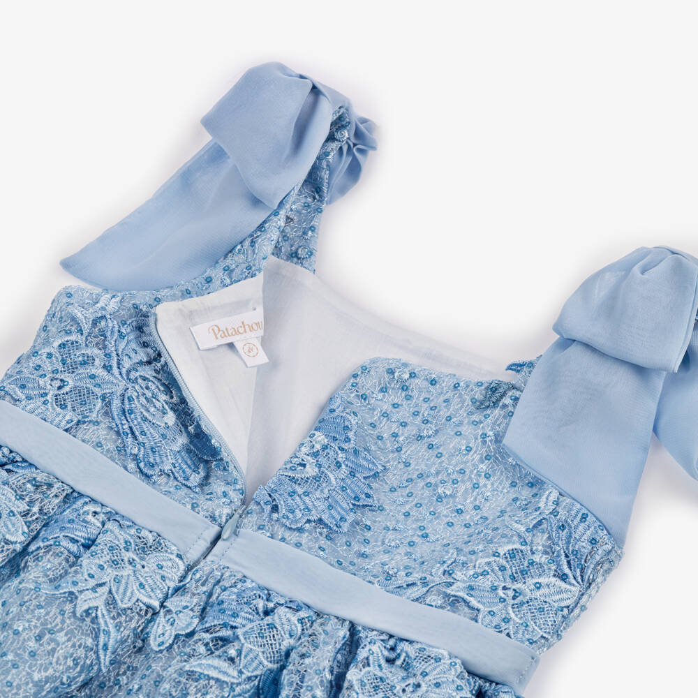 Patachou-Girls Floral Lace Embellished Dress | Childrensalon Outlet