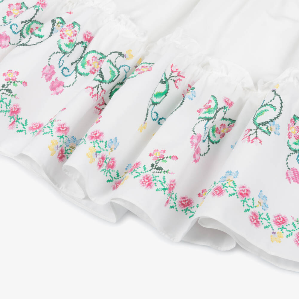 Patachou-Платье из хлопкового поплина с цветочным узором для девочек | Childrensalon Outlet