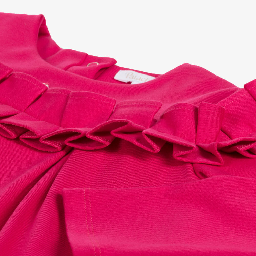 Patachou-Girls Fuchsia Ruffle Leggings Ensemble | Childrensalon Outlet