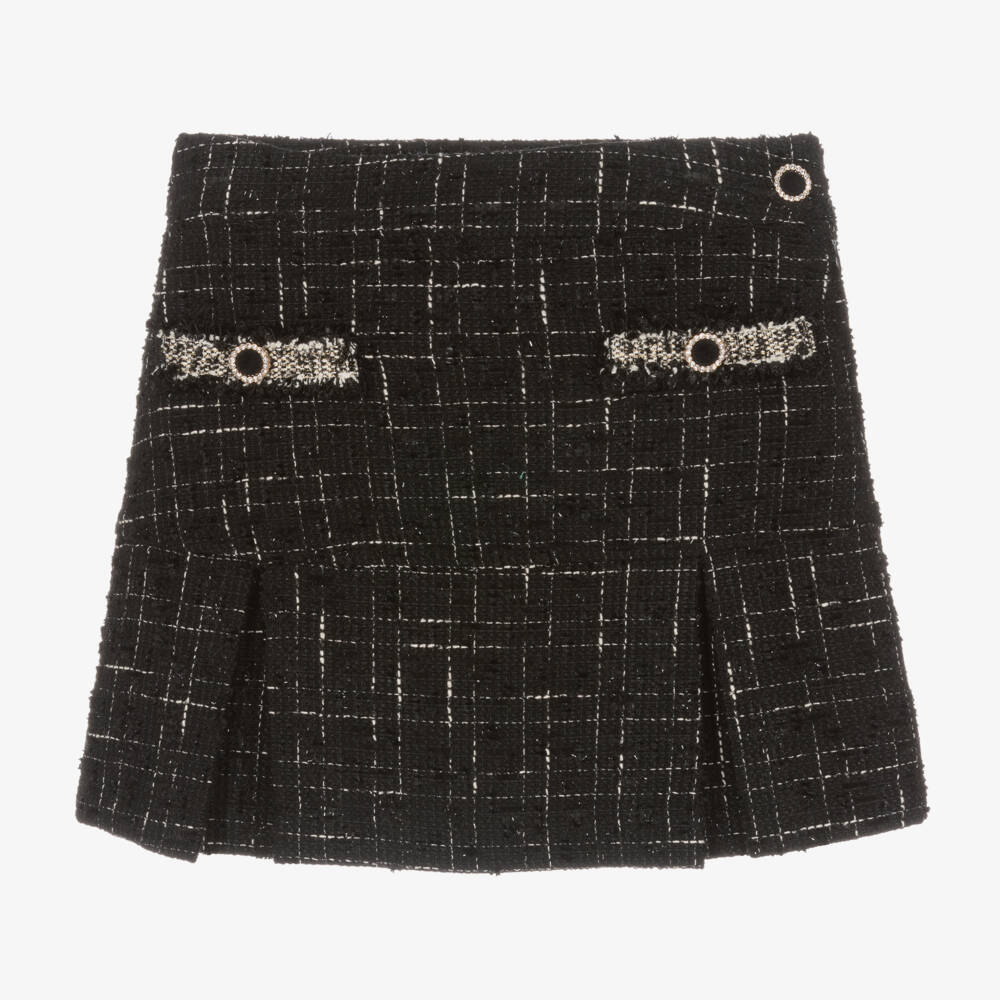 Patachou-Girls Glittery Tweed Skirt | Childrensalon Outlet