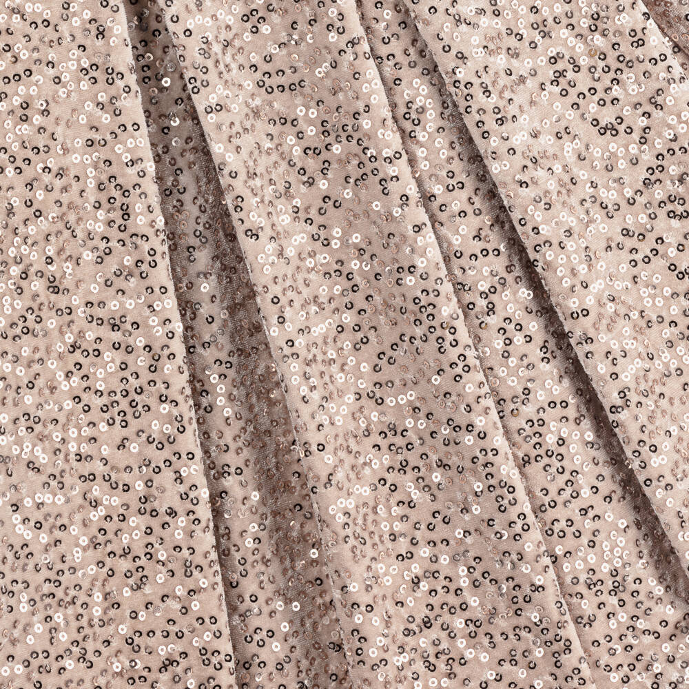 Patachou-Girls Gold Sequin Velvet Dress | Childrensalon Outlet