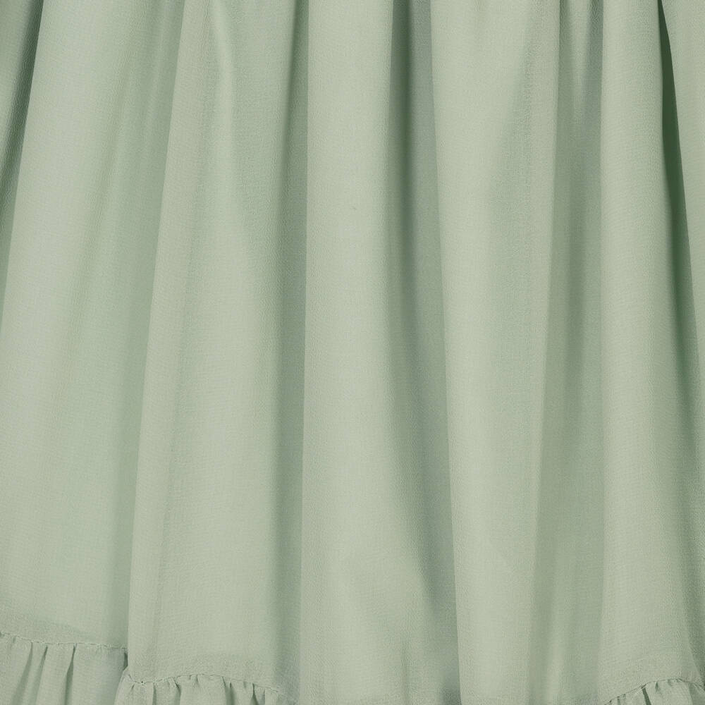 Patachou-Girls Green Chiffon Dress | Childrensalon Outlet
