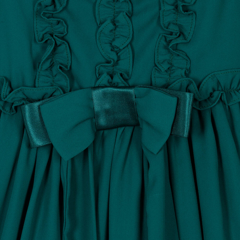 Patachou-Зеленое шифоновое платье для девочек | Childrensalon Outlet