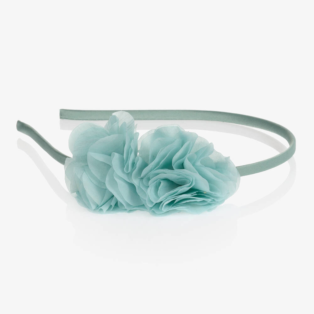 Patachou-Girls Green Floral Hairband | Childrensalon Outlet