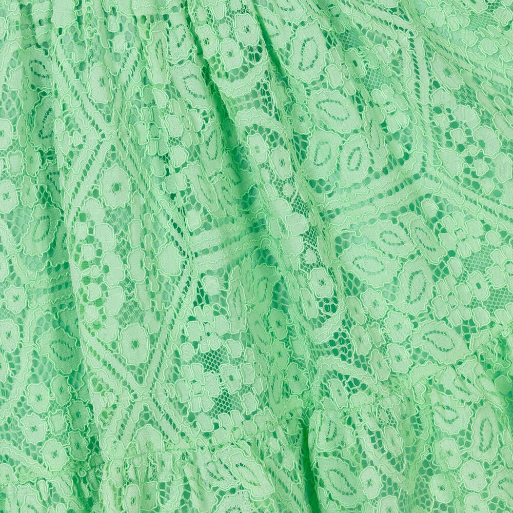 Patachou-Girls Green Lace Dress | Childrensalon Outlet