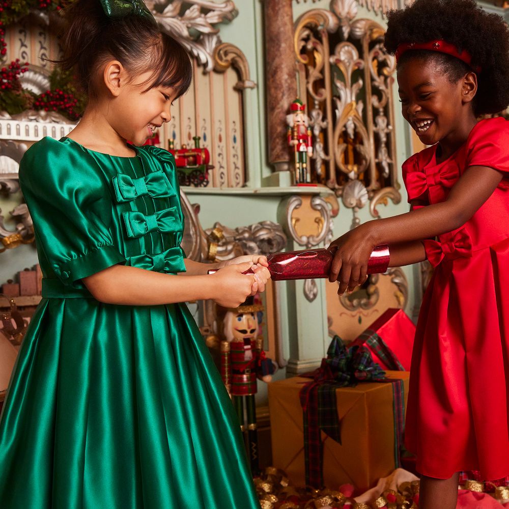 Green christmas dress girls deals
