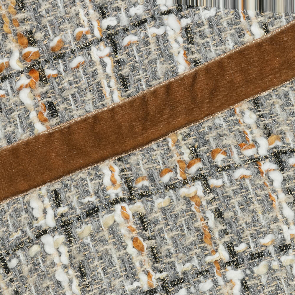 Patachou-Girls Grey & Gold Tweed Dress | Childrensalon Outlet