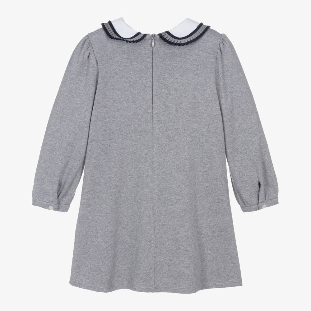 Patachou-Girls Grey Marl Jersey Dress | Childrensalon Outlet