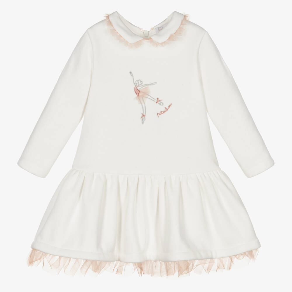 Patachou - Girls Ivory Ballerina Dress  | Childrensalon