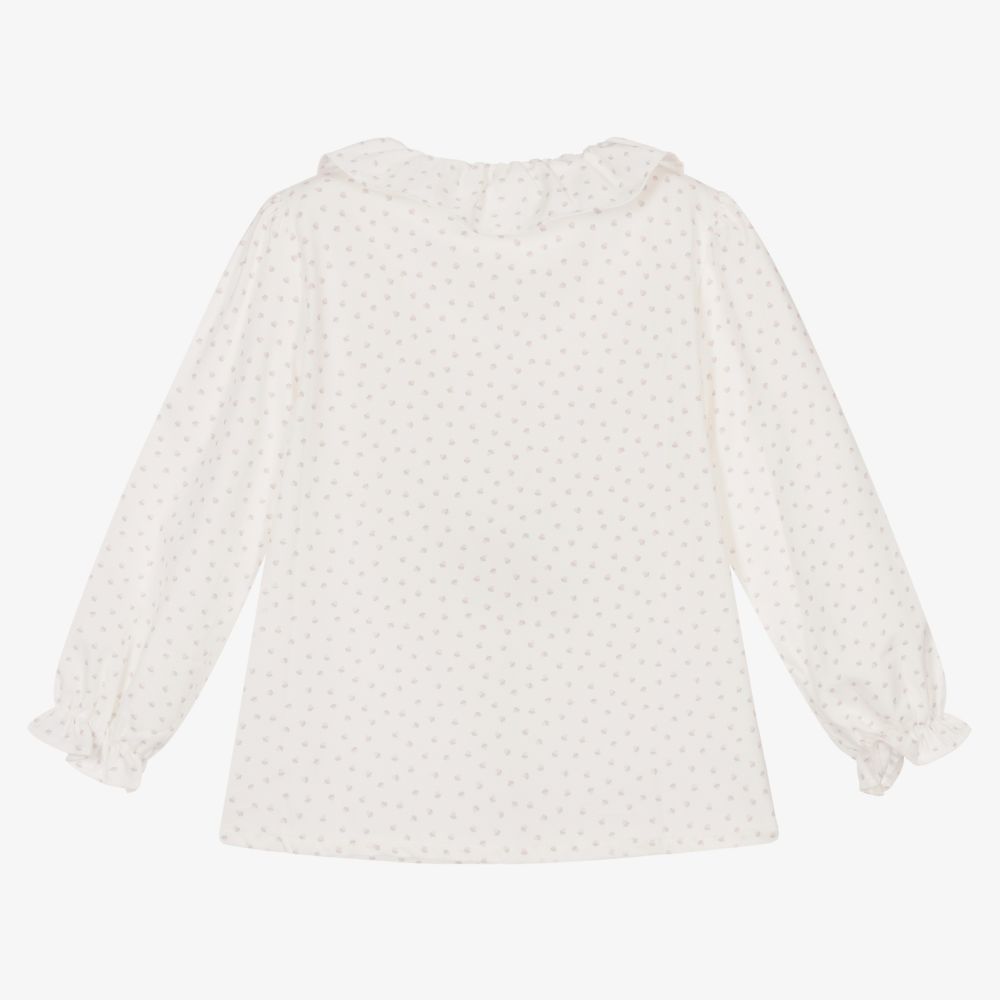 Patachou-Girls Ivory Cotton Blouse | Childrensalon Outlet