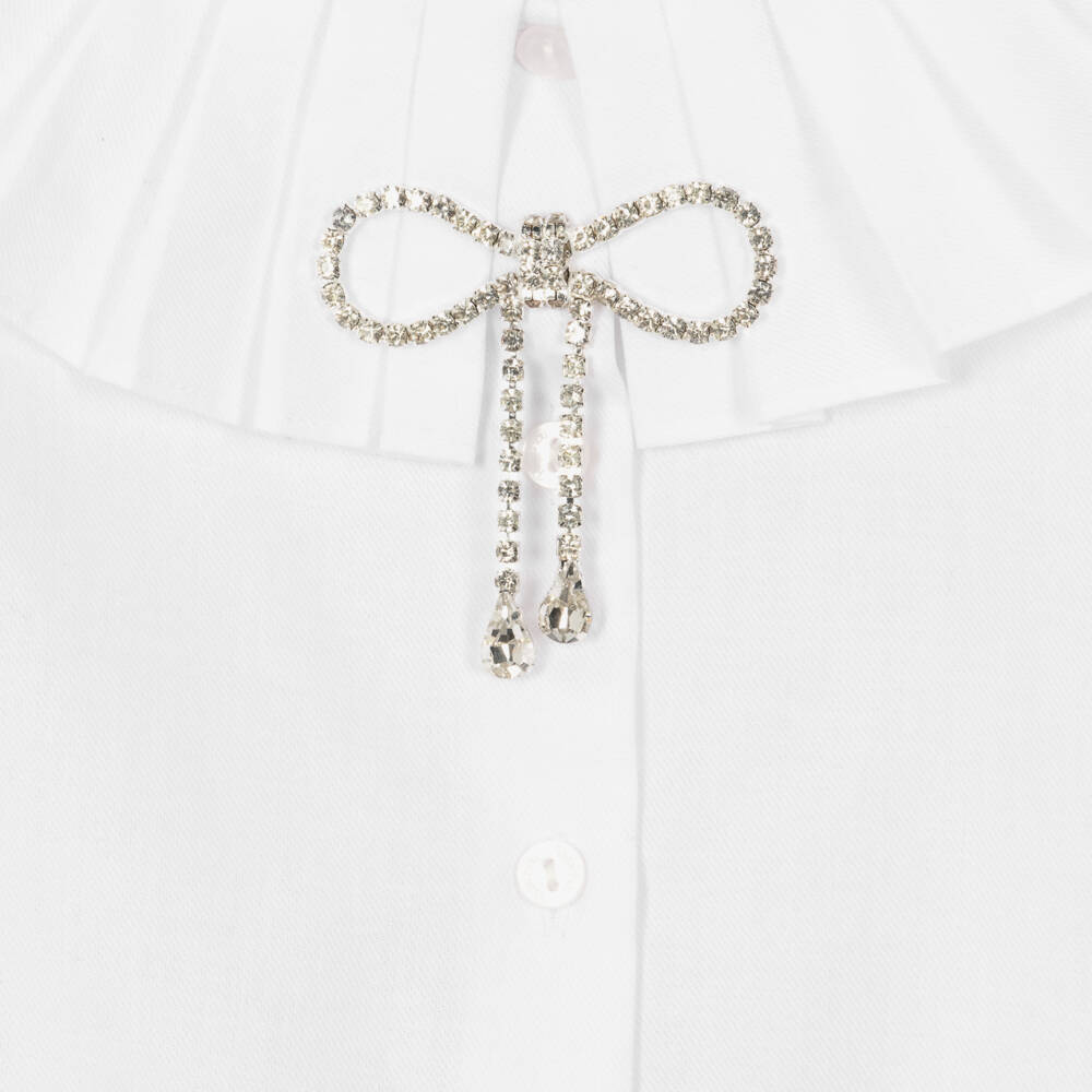 Patachou-Girls Ivory Cotton Top | Childrensalon Outlet