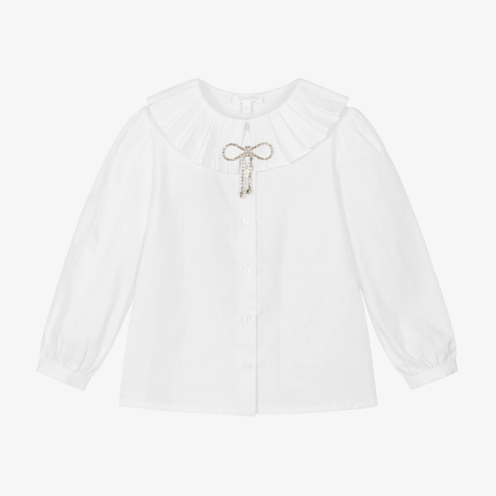 Patachou-Girls Ivory Cotton Top | Childrensalon Outlet