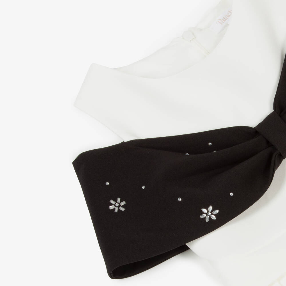 Patachou-Girls Ivory Crêpe Elegance Jumpsuit | Childrensalon Outlet