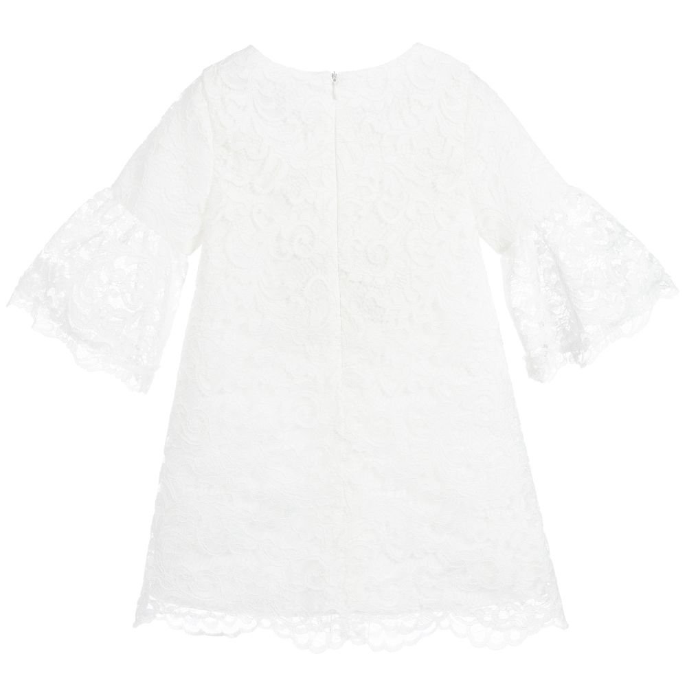 Ivory Zunie Girls Size 14 Special Occasion Lace Dress 