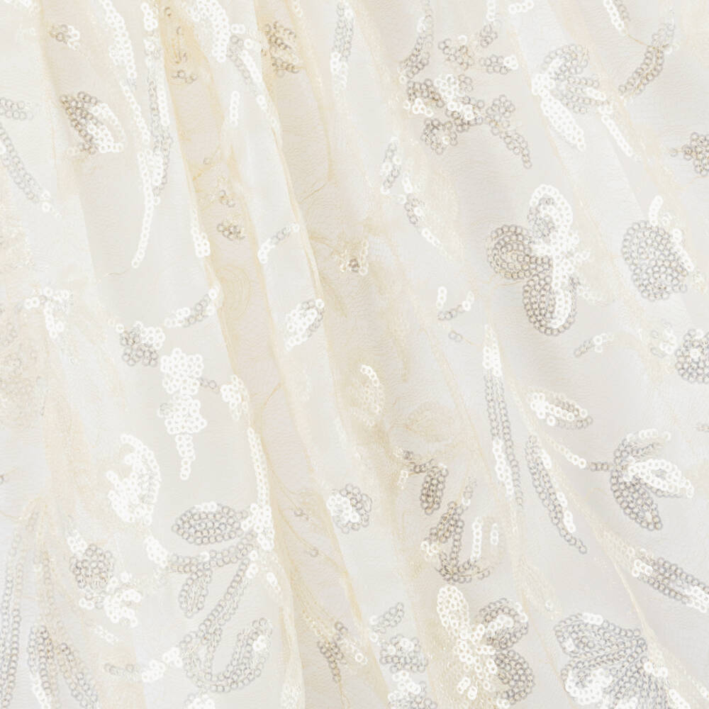 Patachou-Girls Ivory Tulle & Sequin Gown | Childrensalon Outlet