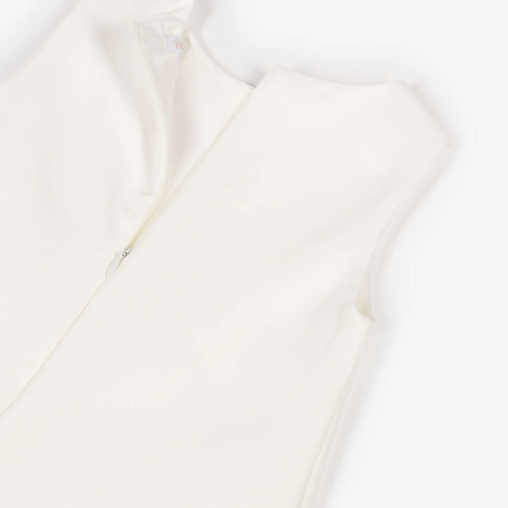 Patachou-Girls Ivory Watercolour Floral Crêpe Dress | Childrensalon Outlet