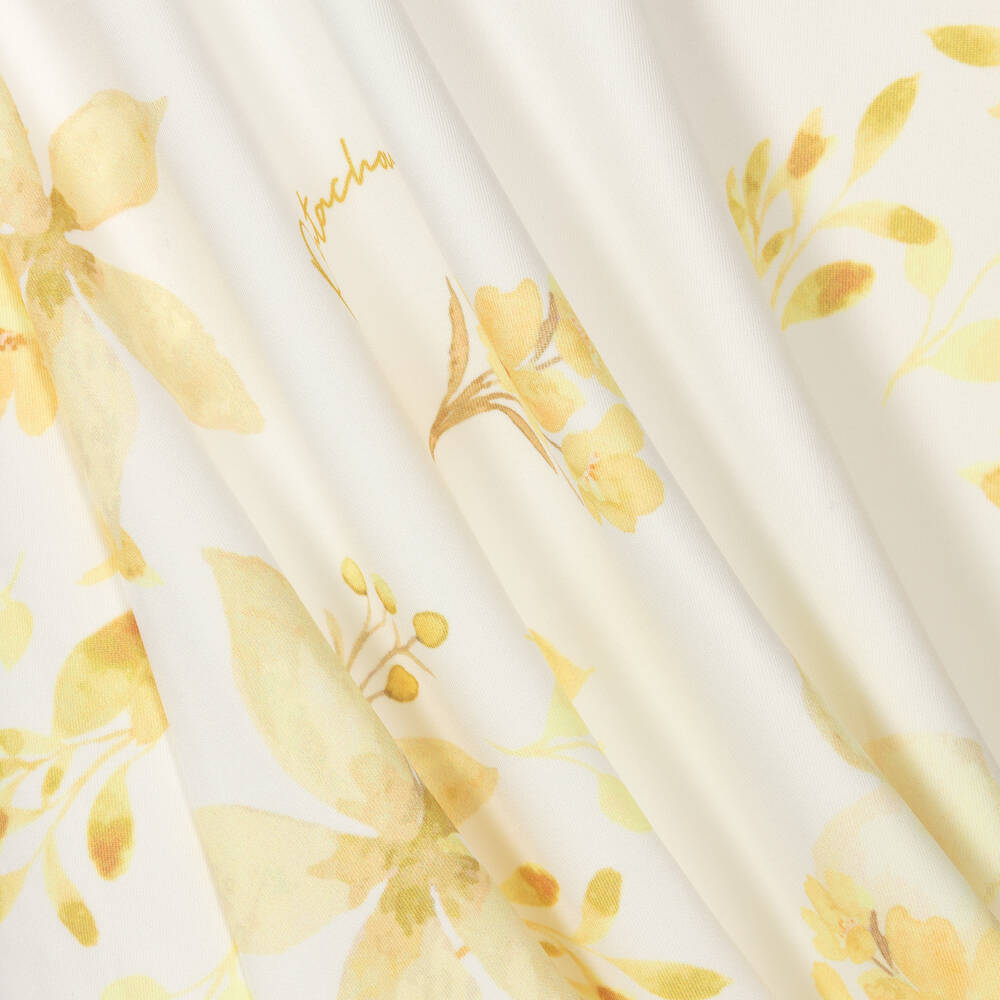 Patachou-Кремовое платье с желтыми цветами | Childrensalon Outlet