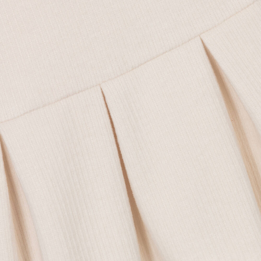 Patachou-فستان مضلع محبوك لون عاجي للبنات | Childrensalon Outlet