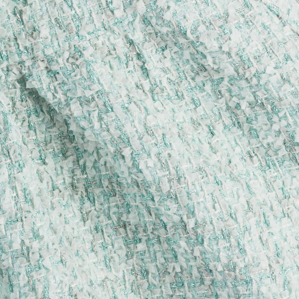 Patachou-Платье трапеция из твида мятного цвета для девочек | Childrensalon Outlet