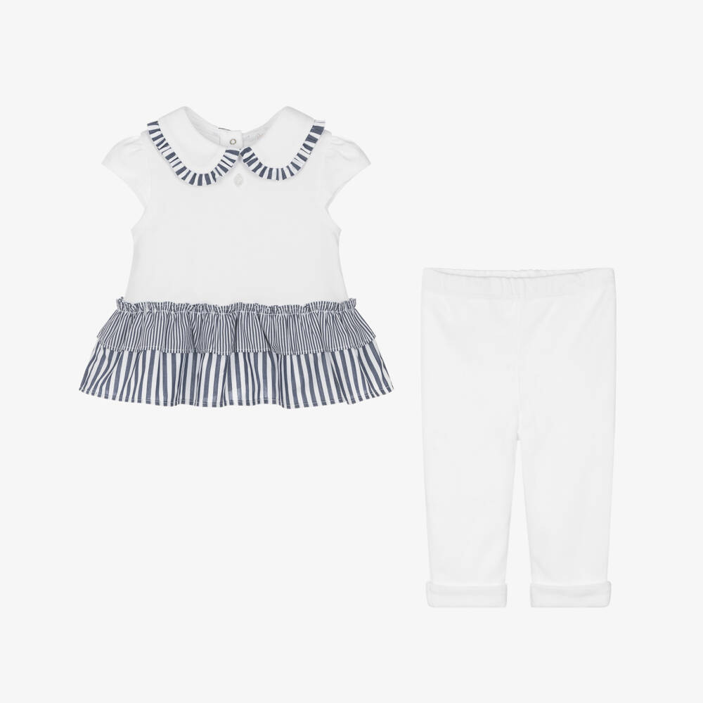 Patachou-Морской комплект из хлопковых леггинсов для девочек | Childrensalon Outlet