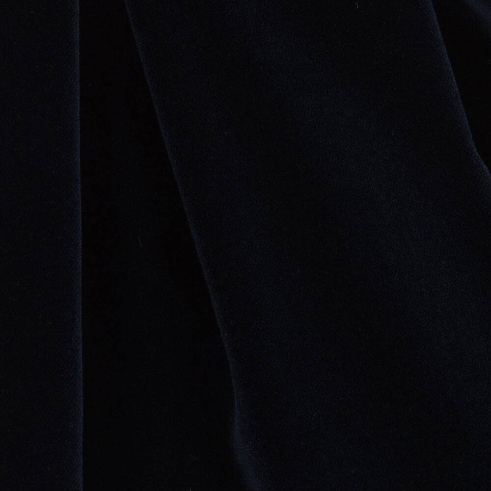 Patachou-فستان قطن مخمل لون كحلي | Childrensalon Outlet