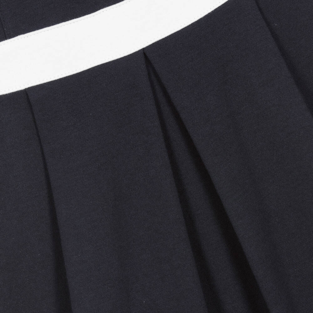 Patachou-Сине-белое хлопковое платье | Childrensalon Outlet