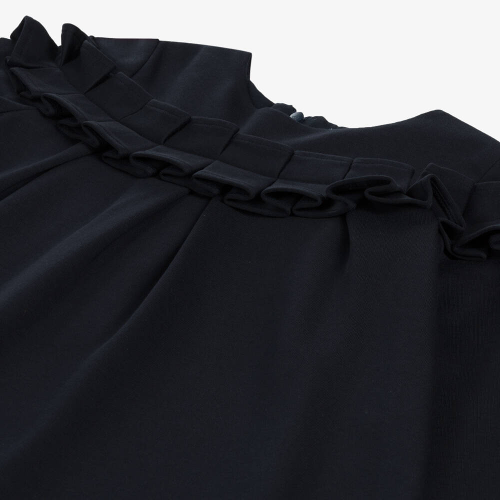 Patachou-فستان قطن جيرسي لون كحلي | Childrensalon Outlet