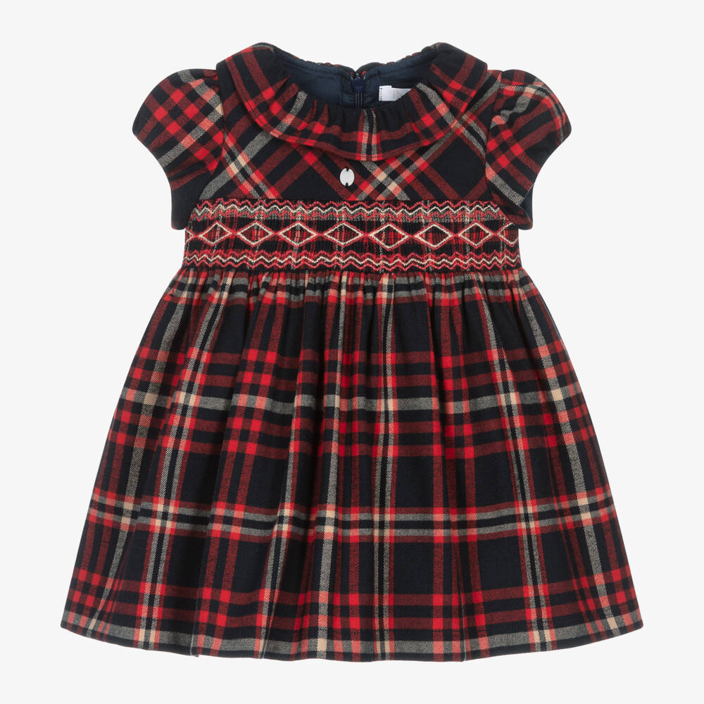 Patachou-Платье в клетку синий для девочек | Childrensalon Outlet