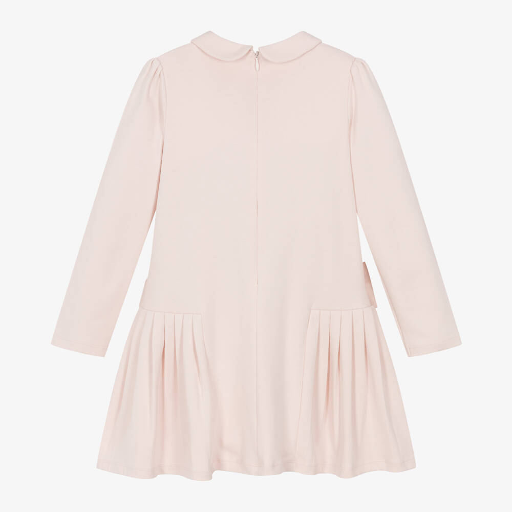 Patachou-Girls Pale Pink Bow Dress | Childrensalon Outlet