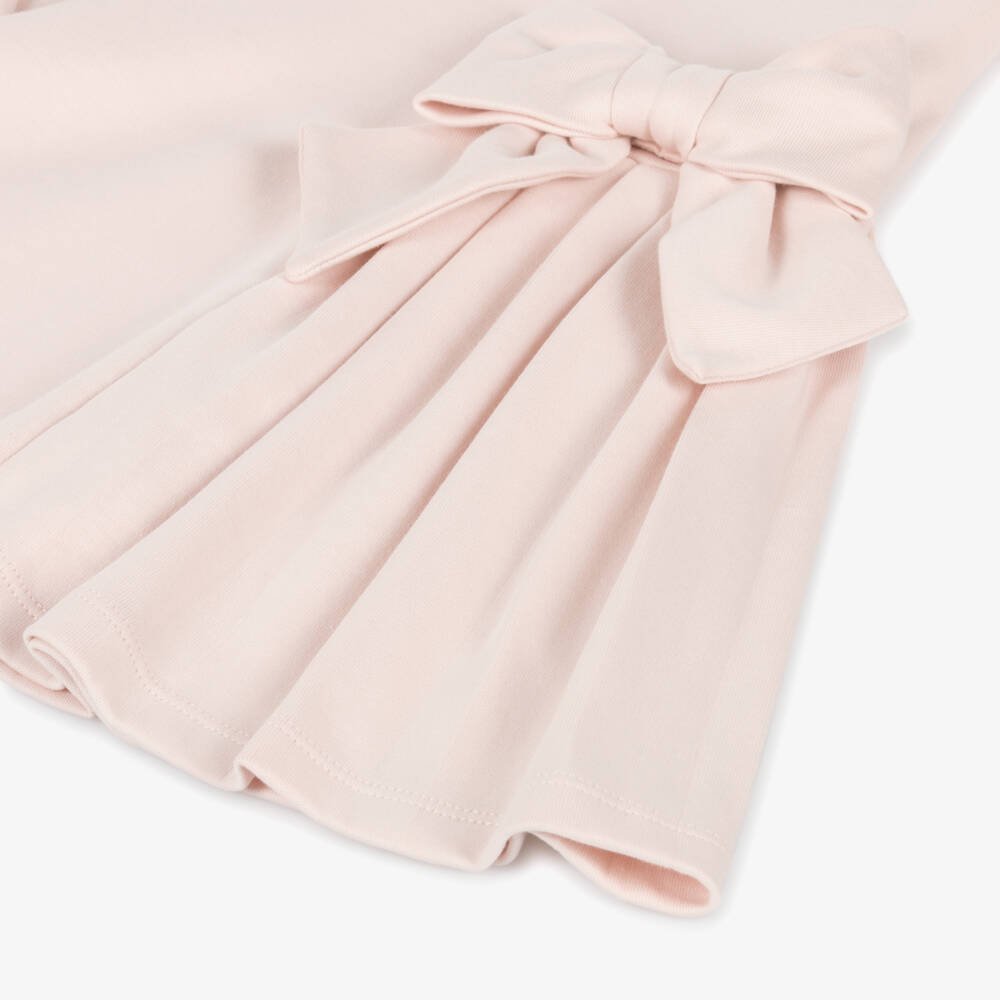 Patachou-Girls Pale Pink Bow Dress | Childrensalon Outlet