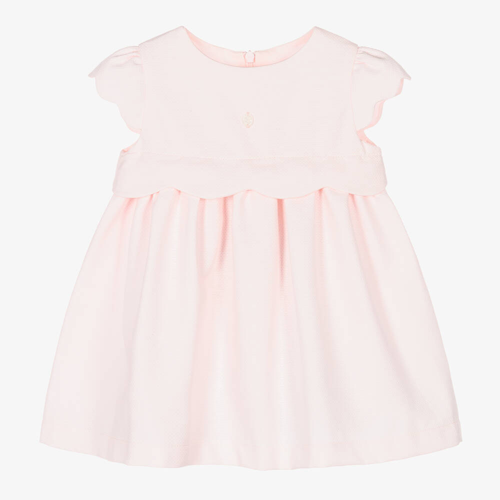 Patachou - Robe rose pâle en coton fille | Childrensalon