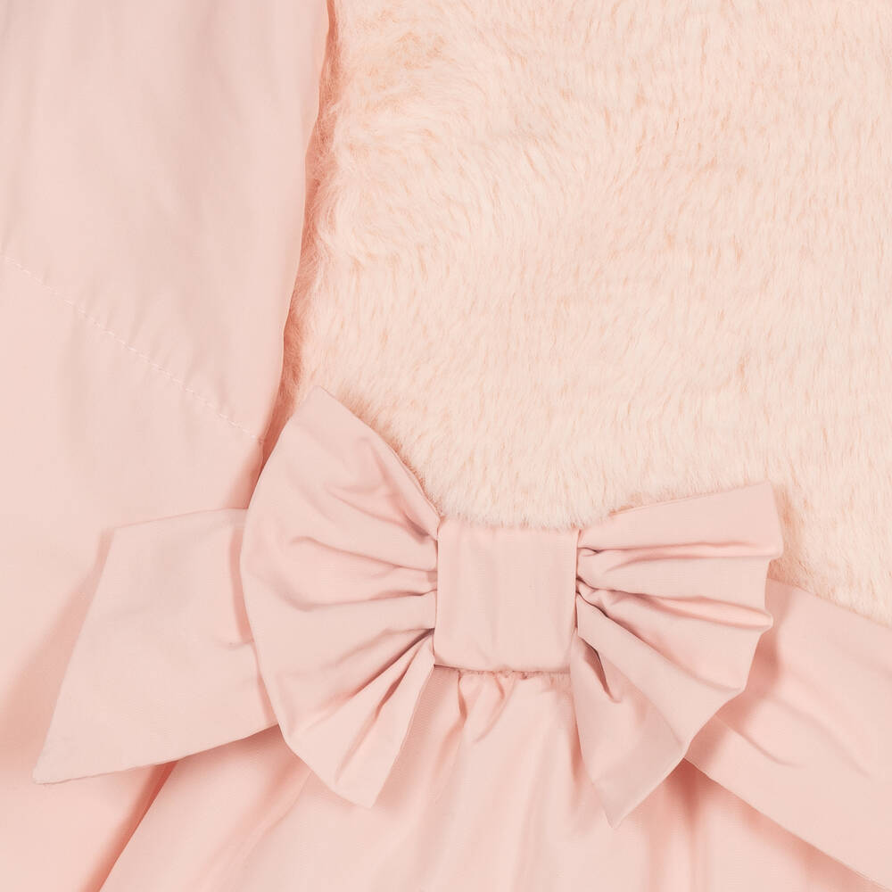 Patachou Girls Pale Pink Hooded Coat Childrensalon Outlet