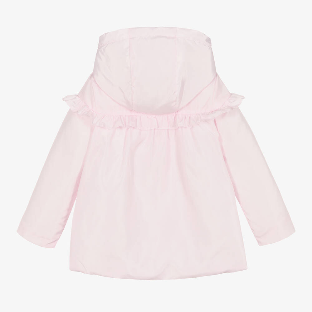 Patachou-Girls Pale Pink Hooded Coat | Childrensalon Outlet
