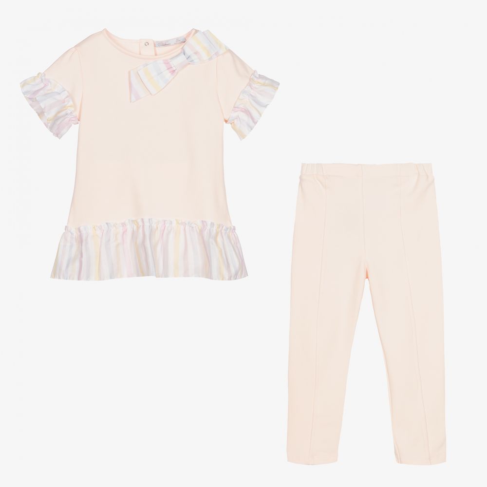Patachou-Розовый топ и легинсы для девочек | Childrensalon Outlet