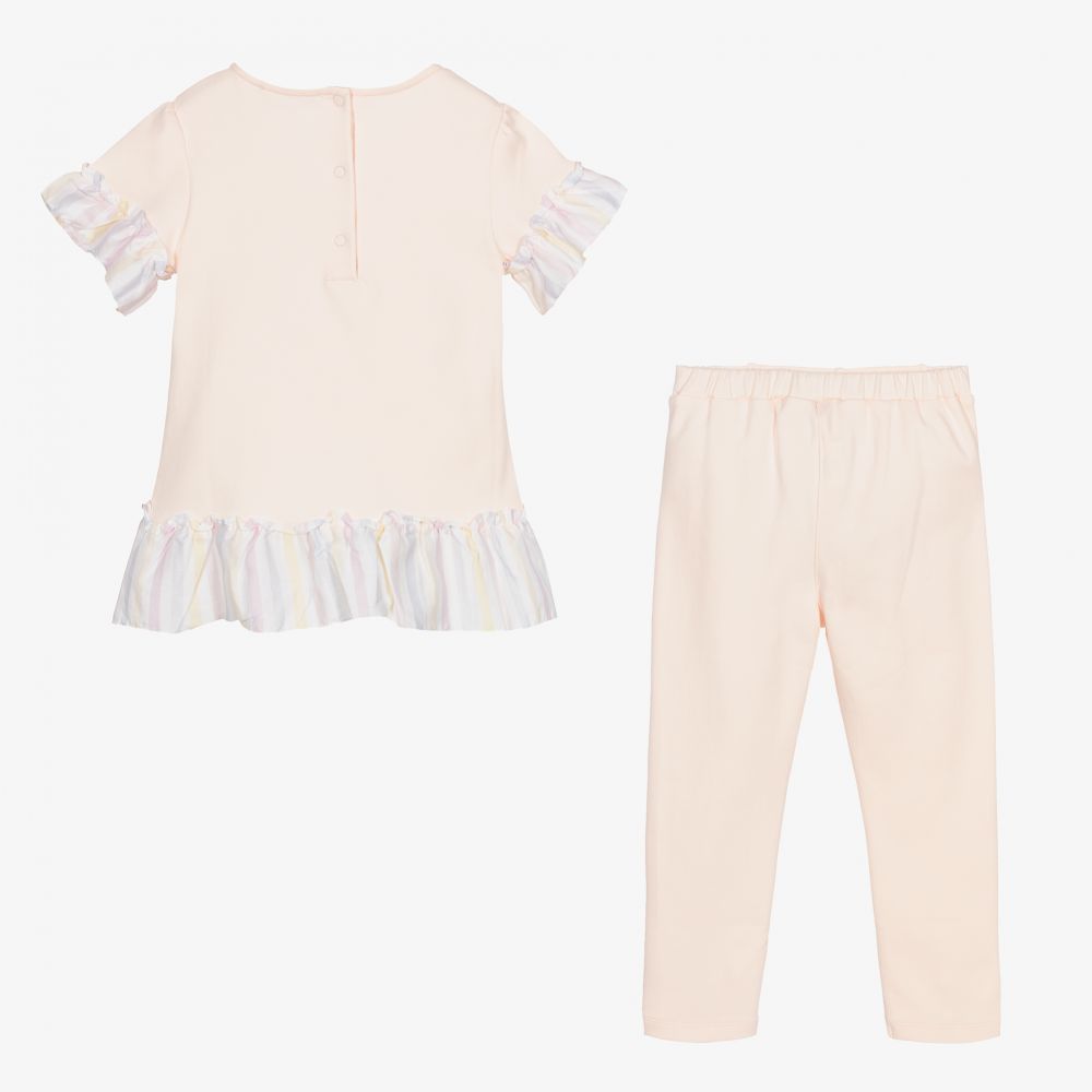 Patachou-Розовый топ и легинсы для девочек | Childrensalon Outlet