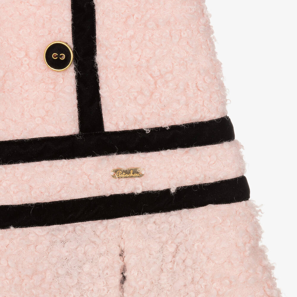 Patachou-Черный топ и розовое платье из букле | Childrensalon Outlet