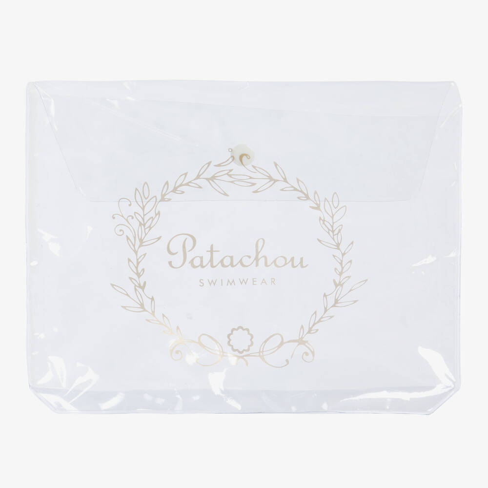 Patachou-Girls Pink Butterfly Ruffle Bikini | Childrensalon Outlet