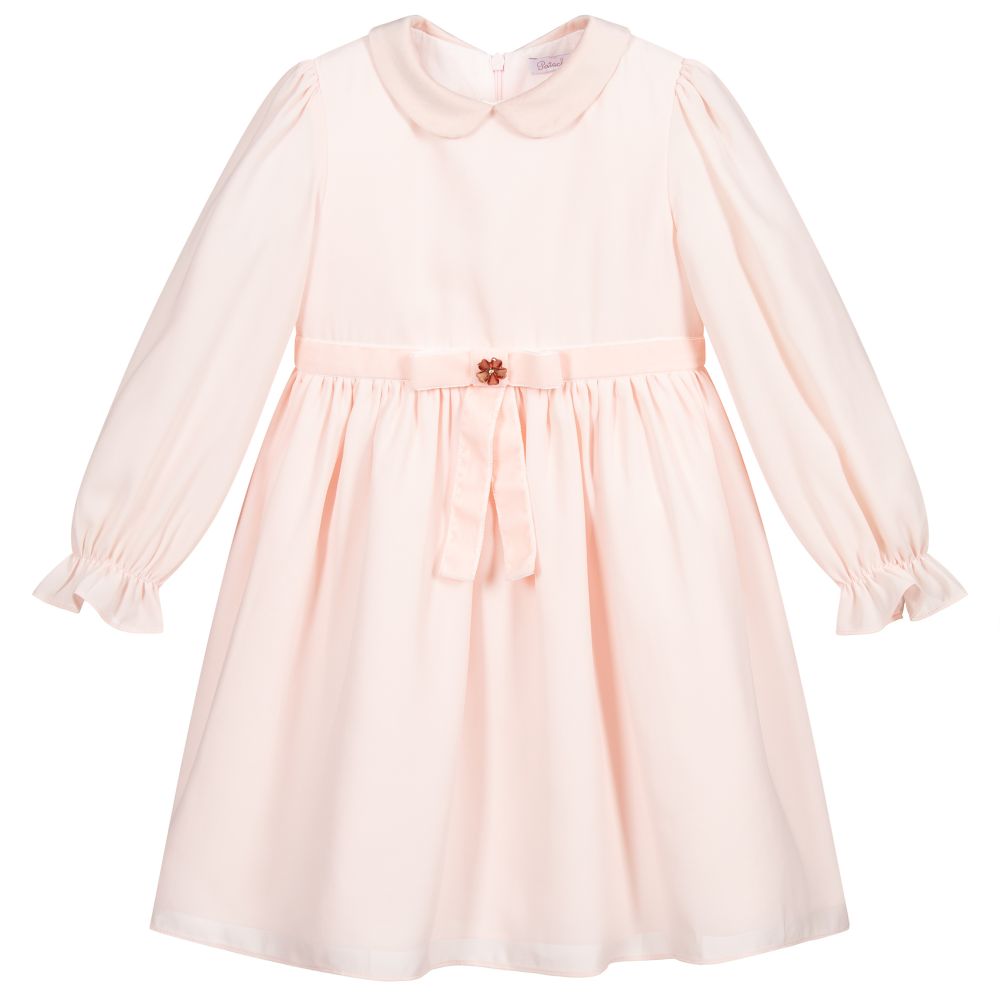 Patachou - Розовое шифоновое платье для девочек  | Childrensalon