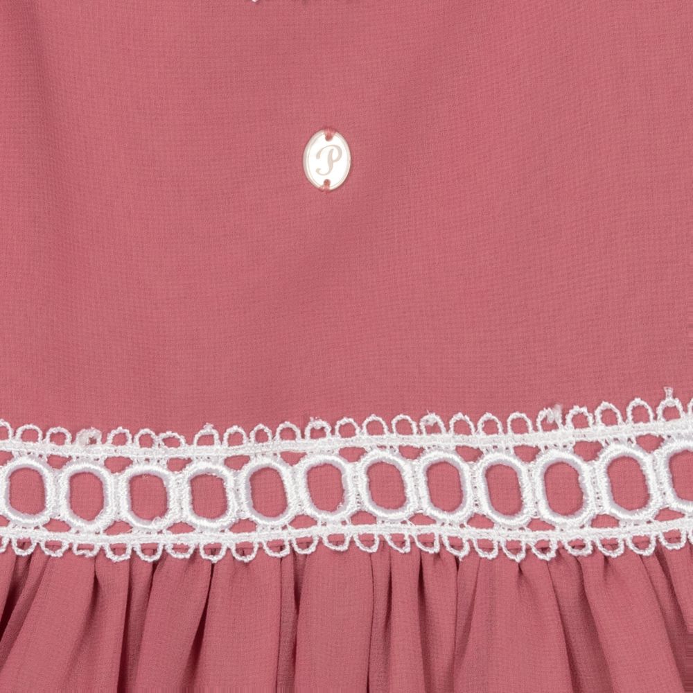 Patachou-Girls Pink Chiffon Dress | Childrensalon Outlet