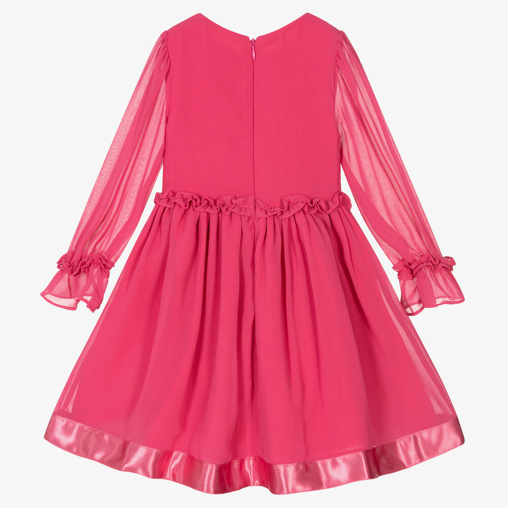Patachou-Розовое шифоновое платье для девочек | Childrensalon Outlet