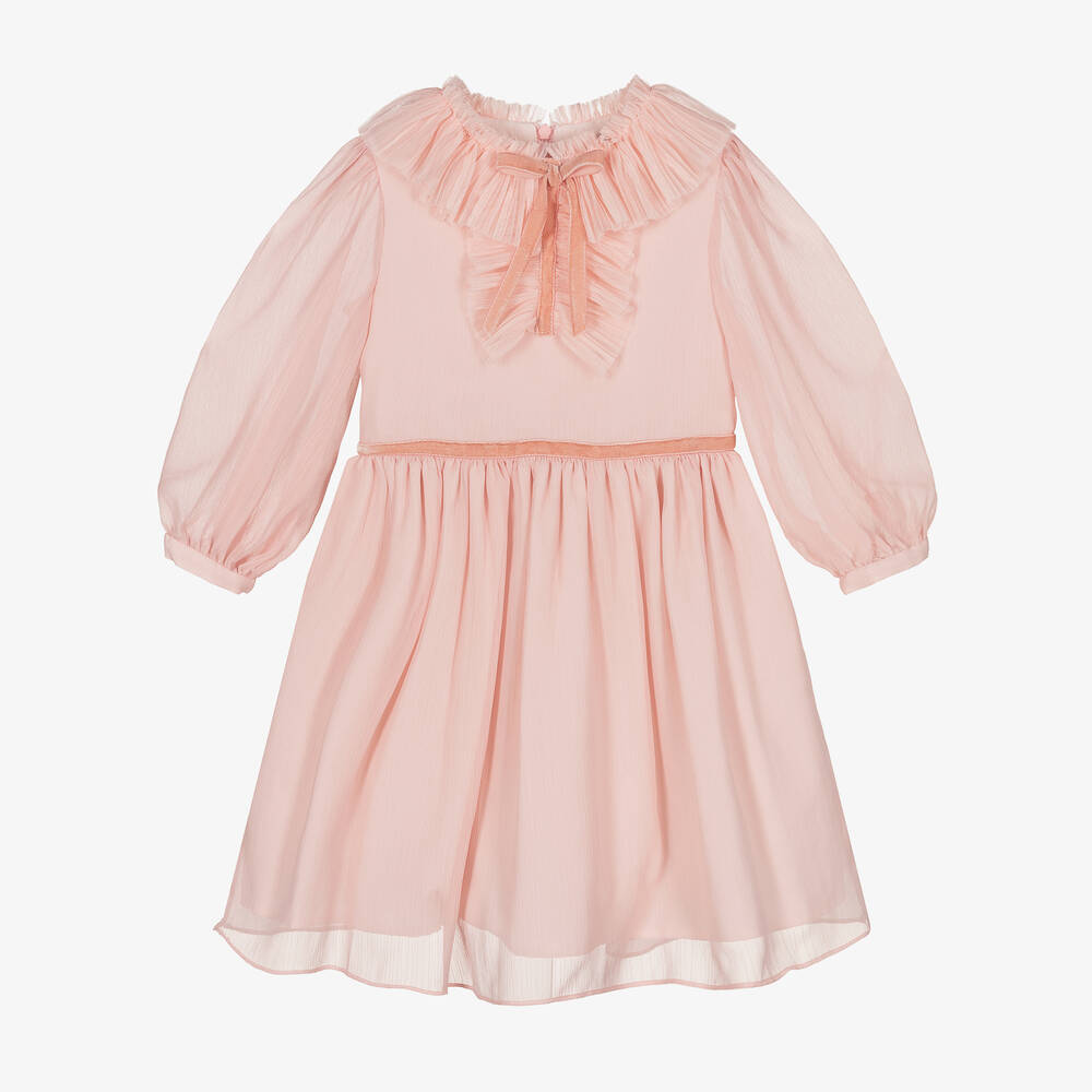 Patachou - Розовое шифоновое платье для девочек | Childrensalon