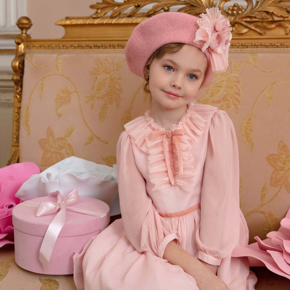 【2024年最新】大人気ブランドの人気アイテム  Patachou - Girls Pink Chiffon Dress | Childrensalon Outlet トップス