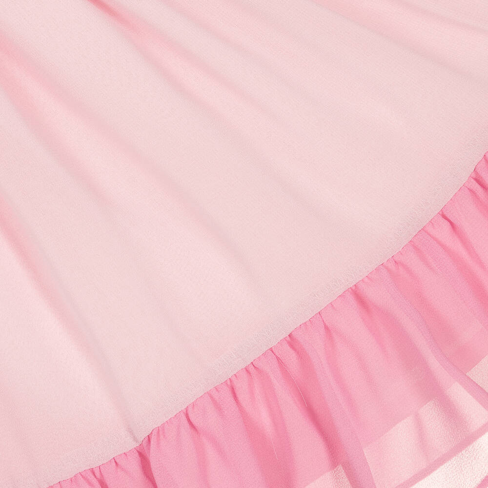 Patachou-Girls Pink Chiffon Dress | Childrensalon Outlet