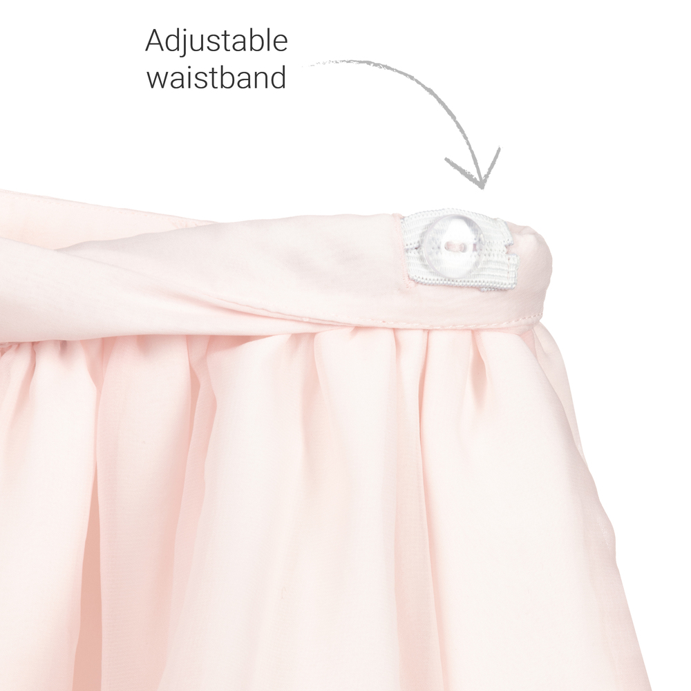 Patachou-Girls Pink Chiffon Skirt | Childrensalon Outlet