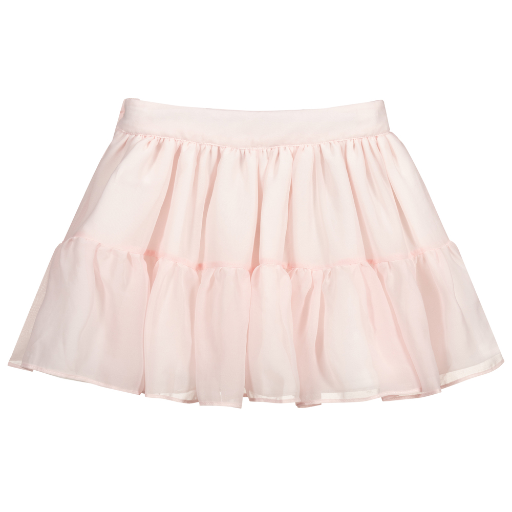 Patachou Girls Pink Chiffon Skirt Childrensalon Outlet