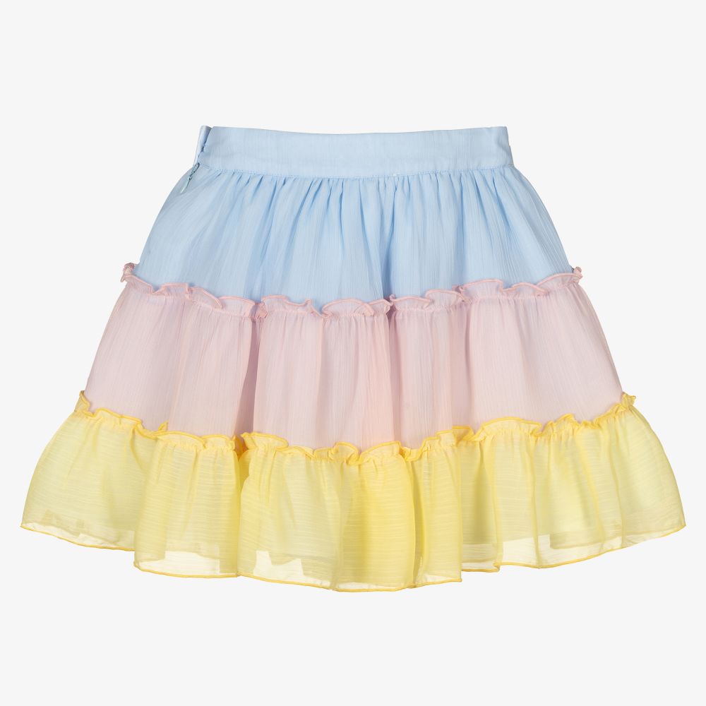 Patachou-Girls Pink Chiffon Skirt | Childrensalon Outlet