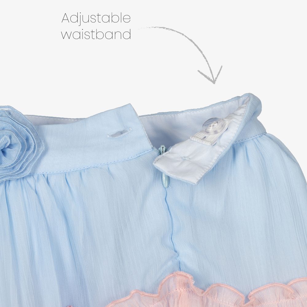 Patachou-Girls Pink Chiffon Skirt | Childrensalon Outlet