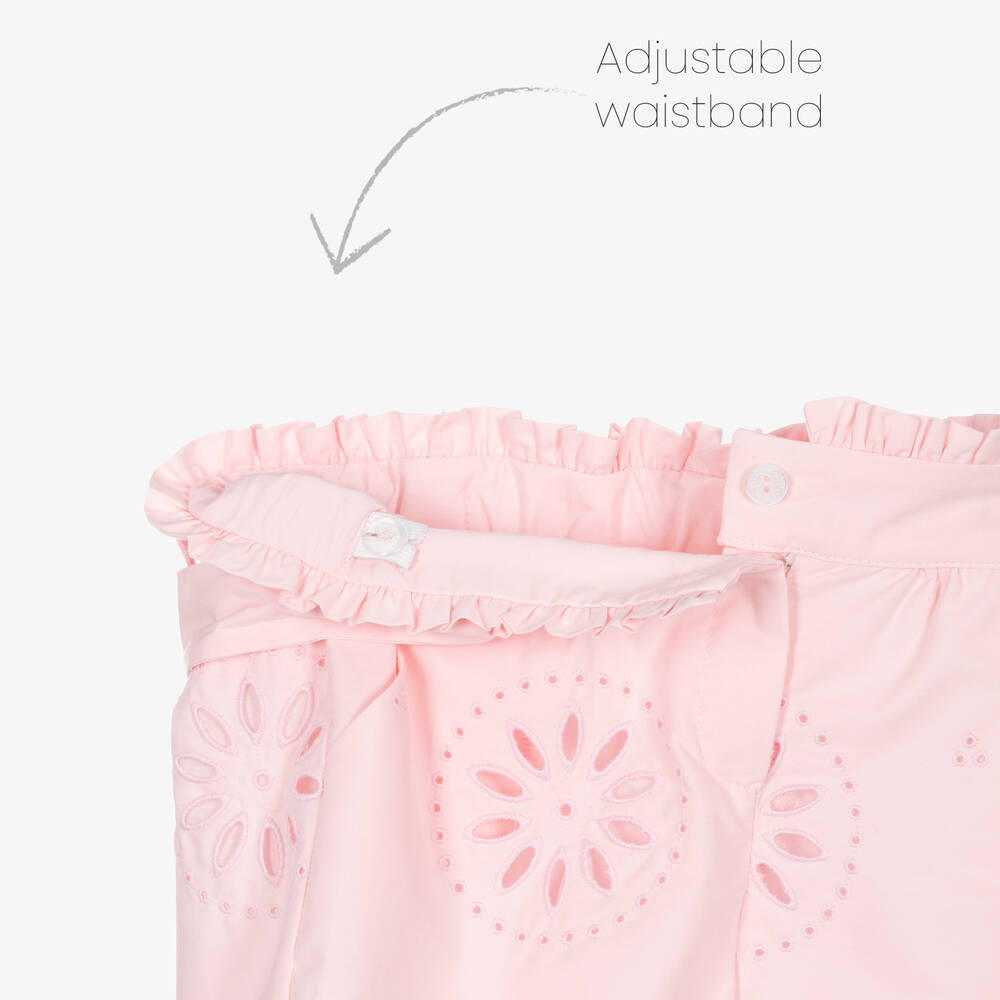 باتاشو-طقم شورت قطن لون زهري للبنات | Childrensalon Outlet