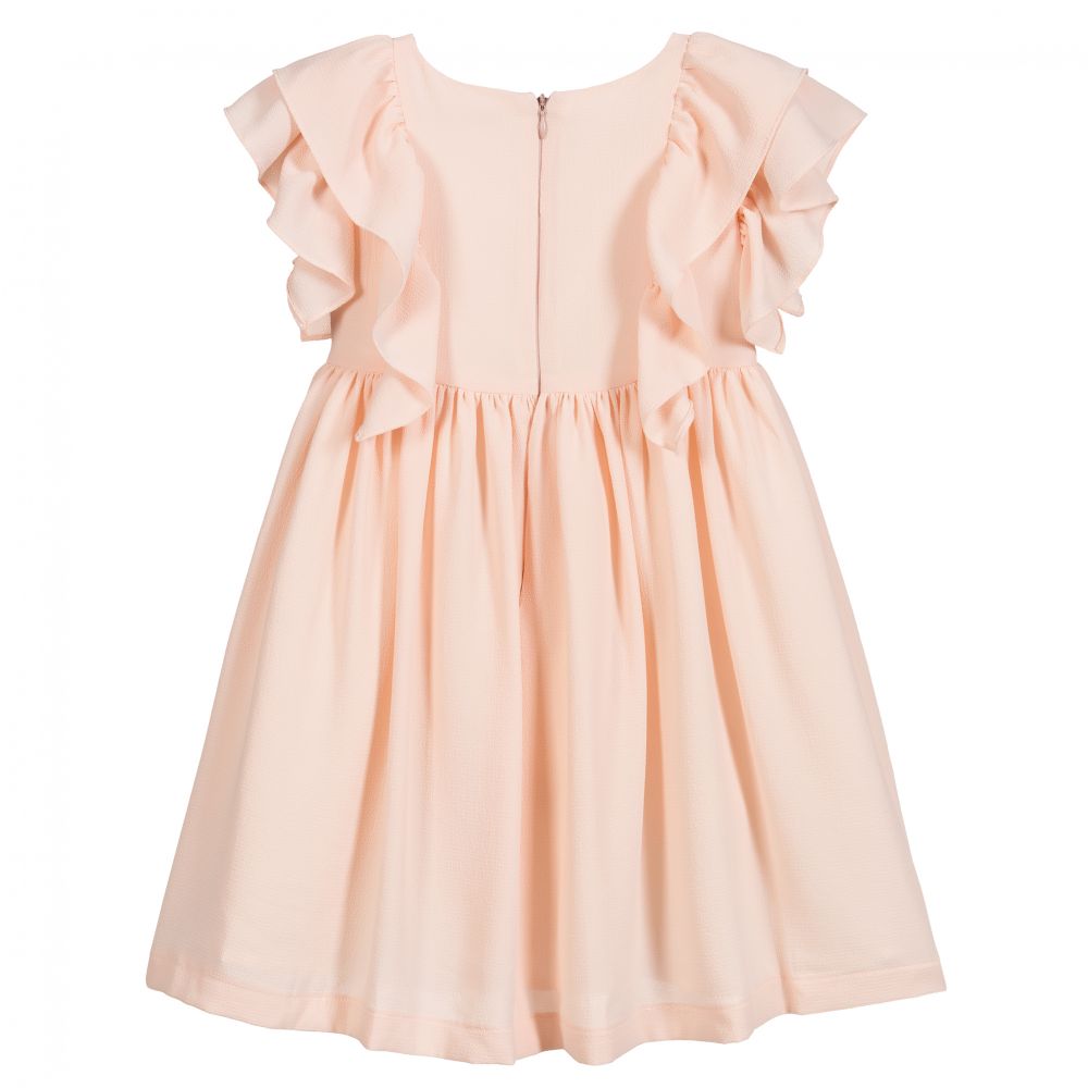 Patachou-Girls Pink Cotton Dress | Childrensalon Outlet