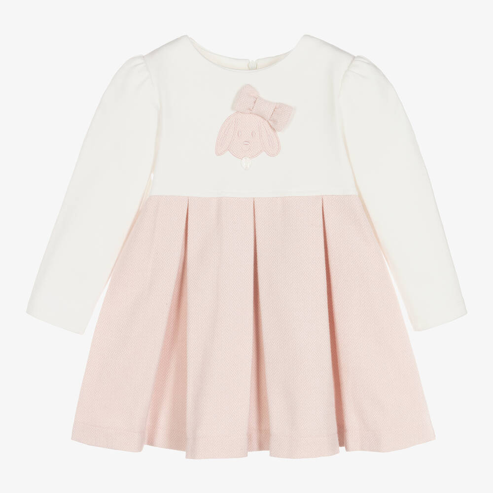 Patachou - Розовое хлопковое платье для девочек | Childrensalon